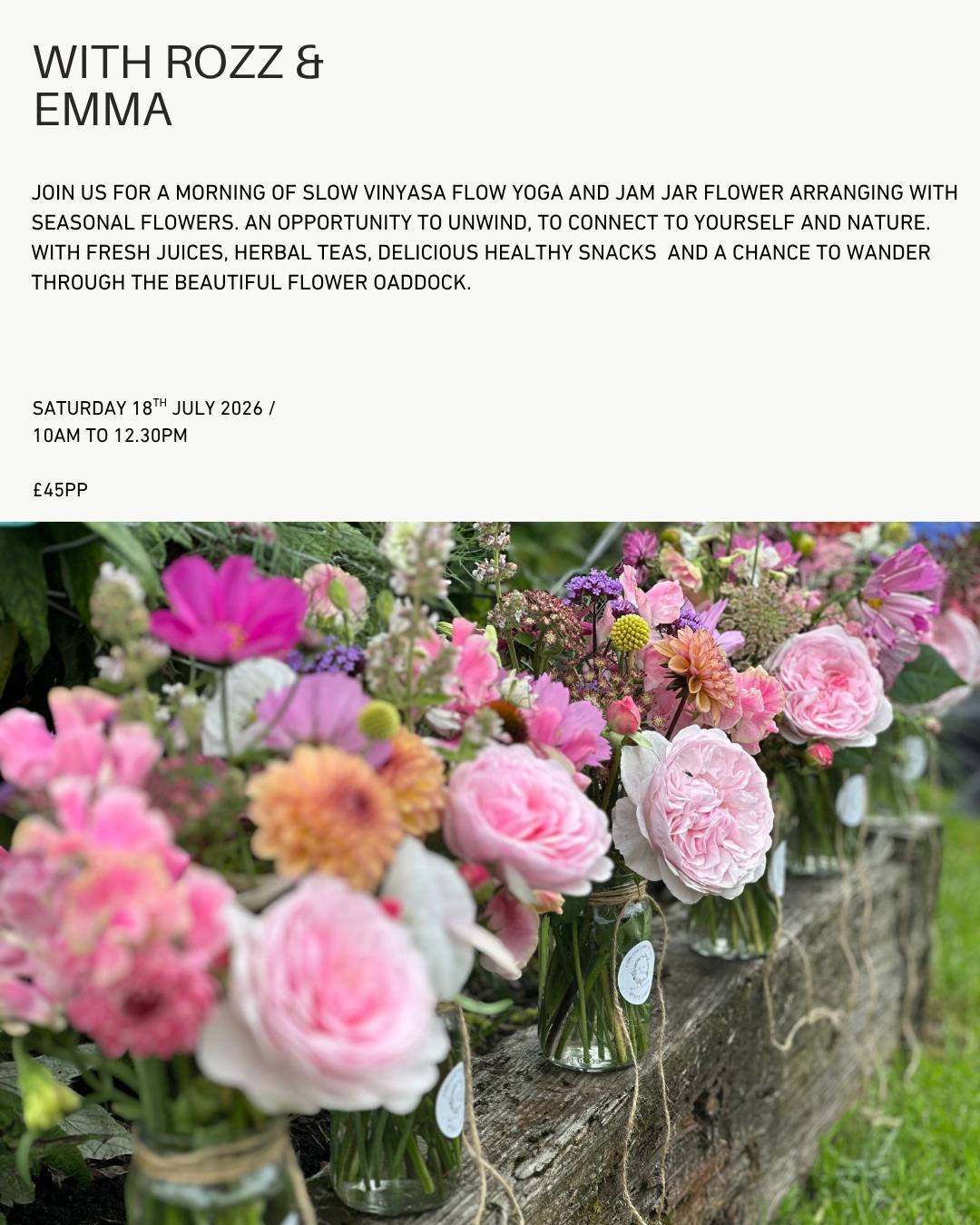 Flowers and Flow Event 18th July 2026